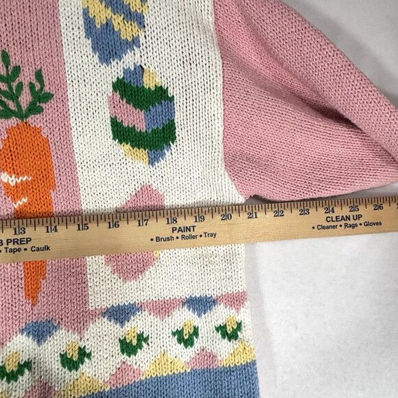 Vintage Alexandra Bartlett Cardigan Novelty Easter Grandma Sweater - Picture 5 of 8